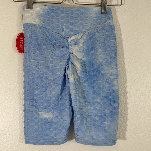 HOT KISS “Cheeky” booty enhancer Stretchy Ruched Butt Biker Shorts New Small - Picture 2 of 3